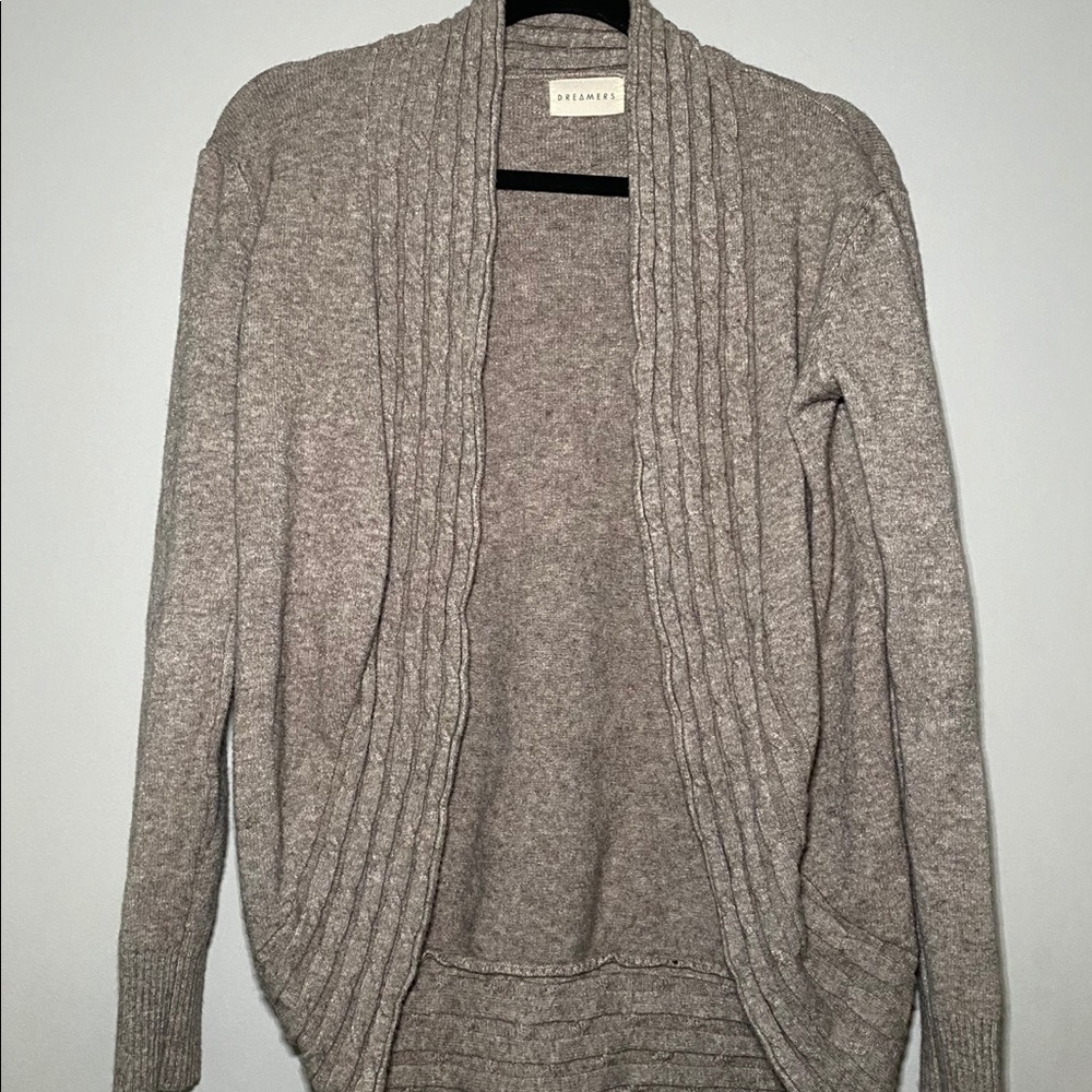 Dreamers Slouchy Cardigan, Beige, XL